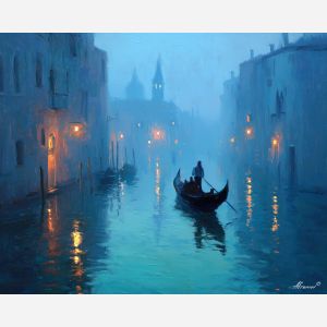 GONDOLA IN FOG