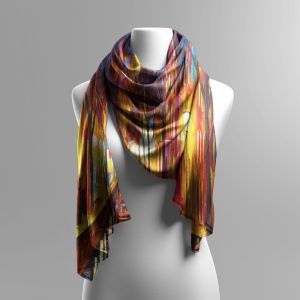 AMSTERDAM - FASCINATING EVENING - SILK SCARF