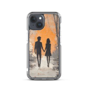SOFT RESTING PAIR B&W - iPhone 15 Clear case for iPhone®