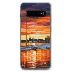 HELSINKI - SAILBOATS AT THE YACHT CLUB - Samsung Galaxy S10+ phone case