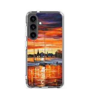 HELSINKI - SAILBOATS AT THE YACHT CLUB - Samsung Galaxy S24 phone case