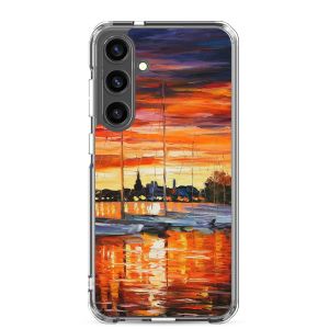 HELSINKI - SAILBOATS AT THE YACHT CLUB - Samsung Galaxy S24 Plus phone case